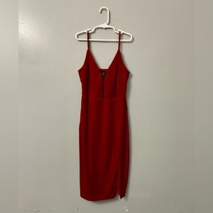 Velvet Slit Mini Dress